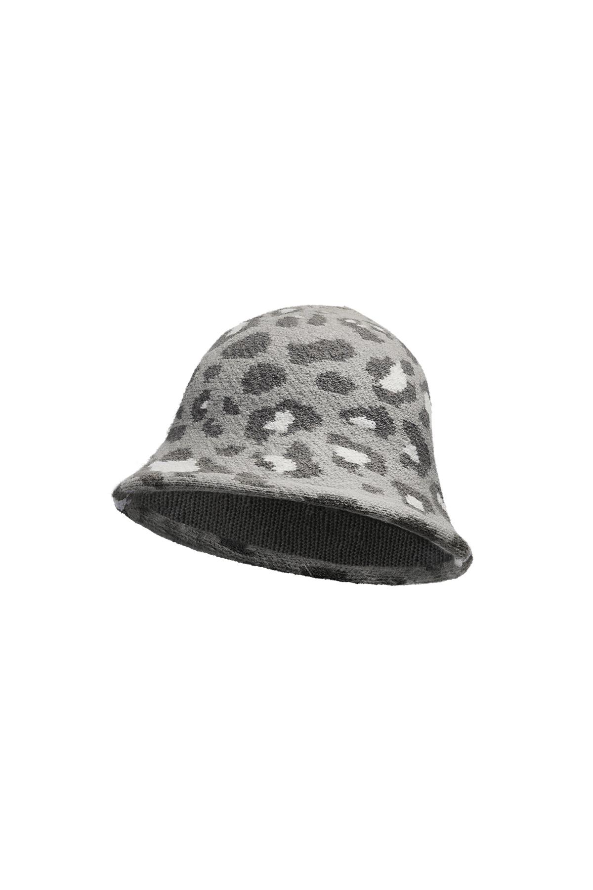 Cappello da pescatore con stampa animalier Grey Acrylic