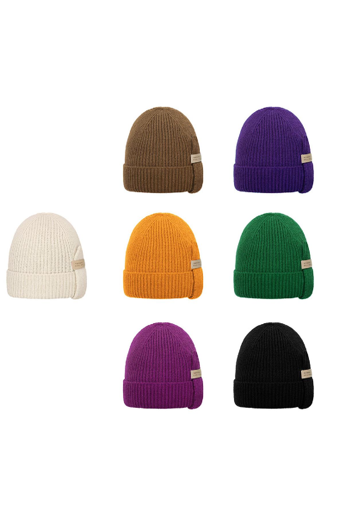 Beanie Yehwang Purple Polyester Picture4