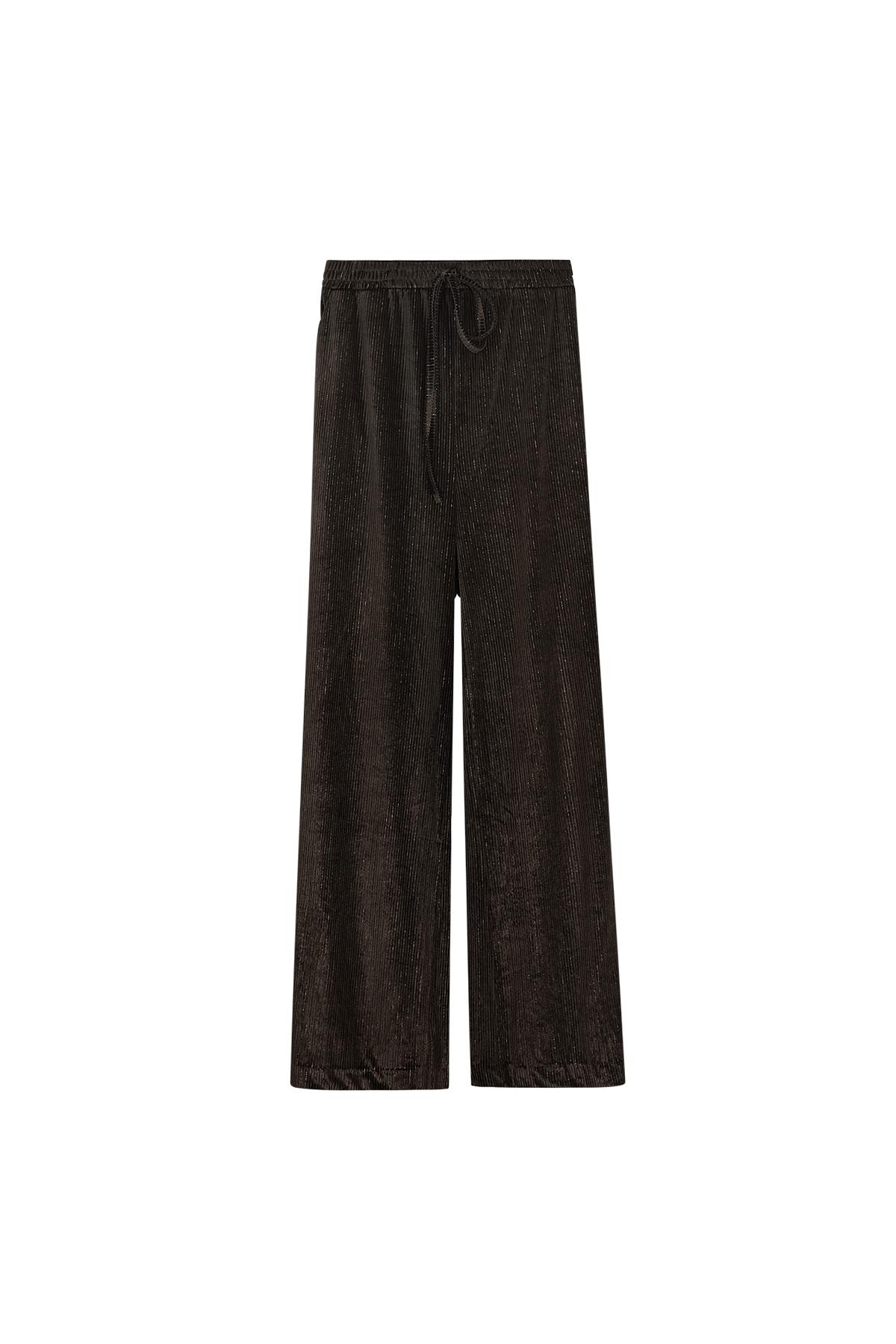 Pants rib with glitter Brown M h5 