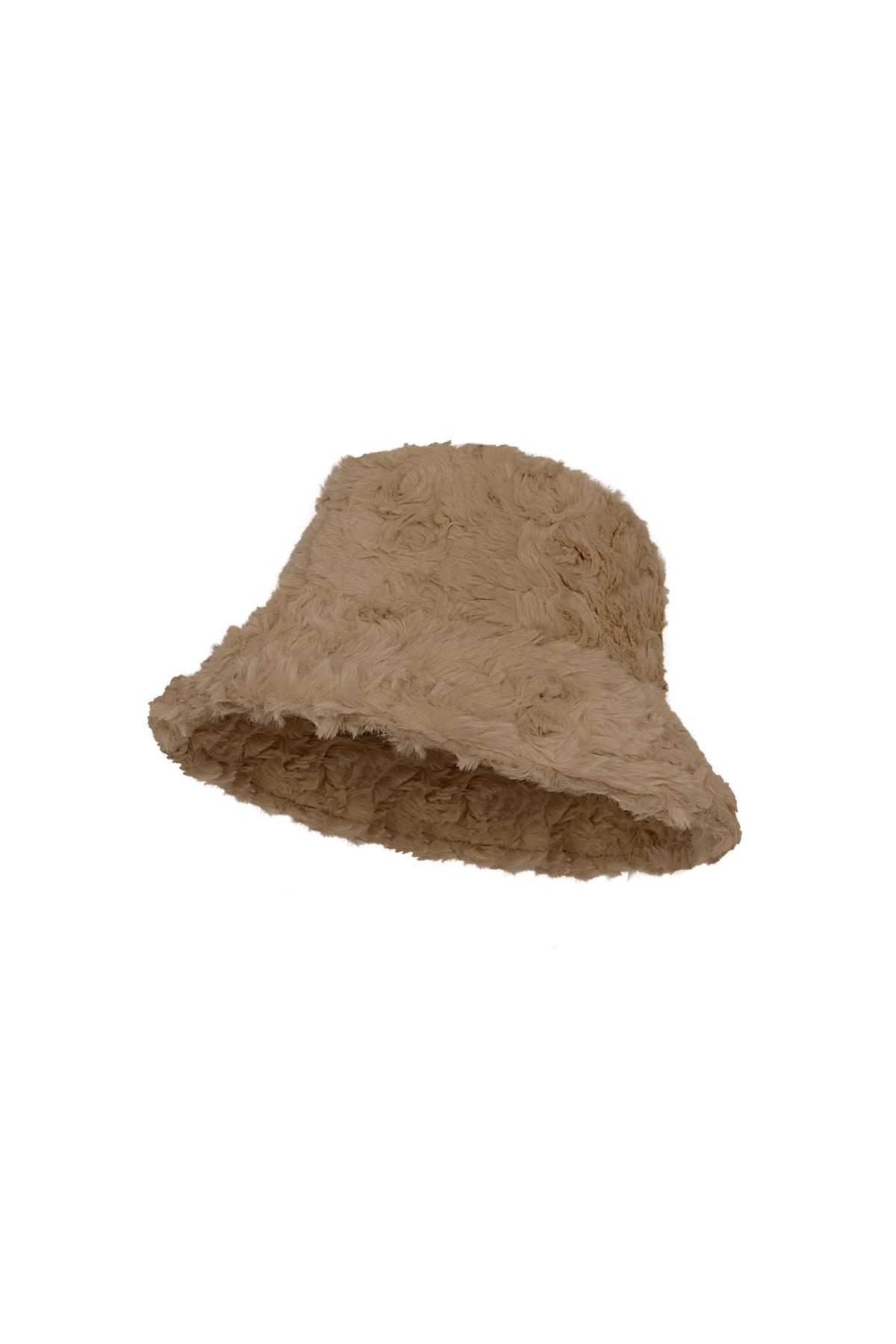 Bucket Hat flauschig Beige Polyester 2