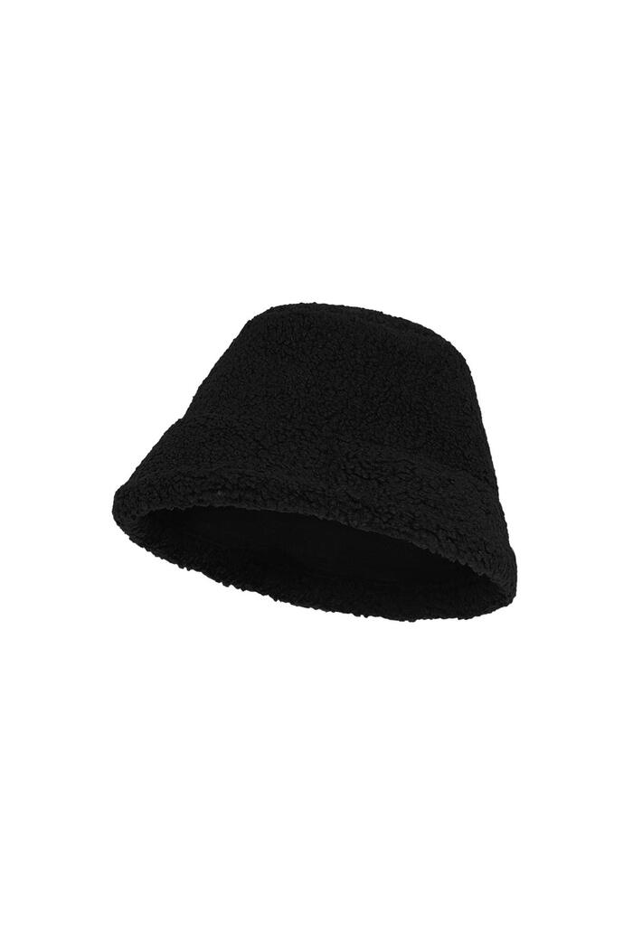 Kova şapka 2 taraf Black Polyester 