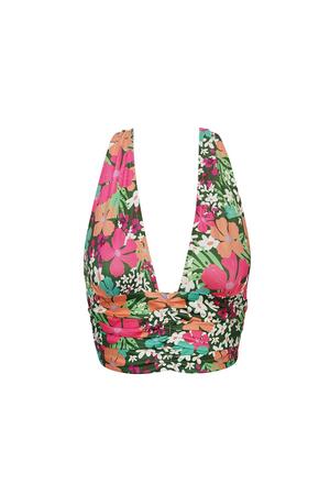 Top colorful flowers - green/pink Multi L h5 