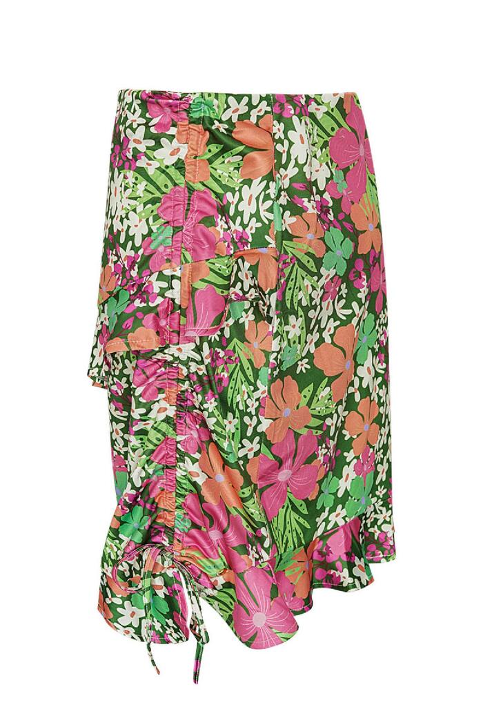 Skirt colorful flowers - green/pink Multi L Picture6