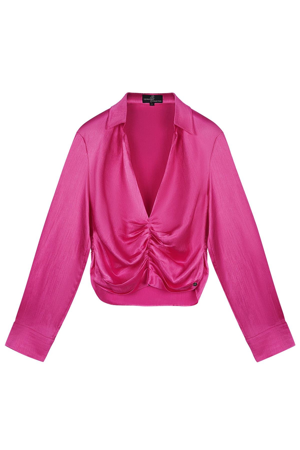 Blouse with pleat detail Rose L h5 