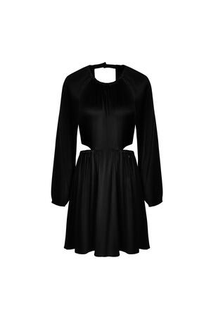 Kleid mit offenem Rücken Schwarz L h5 