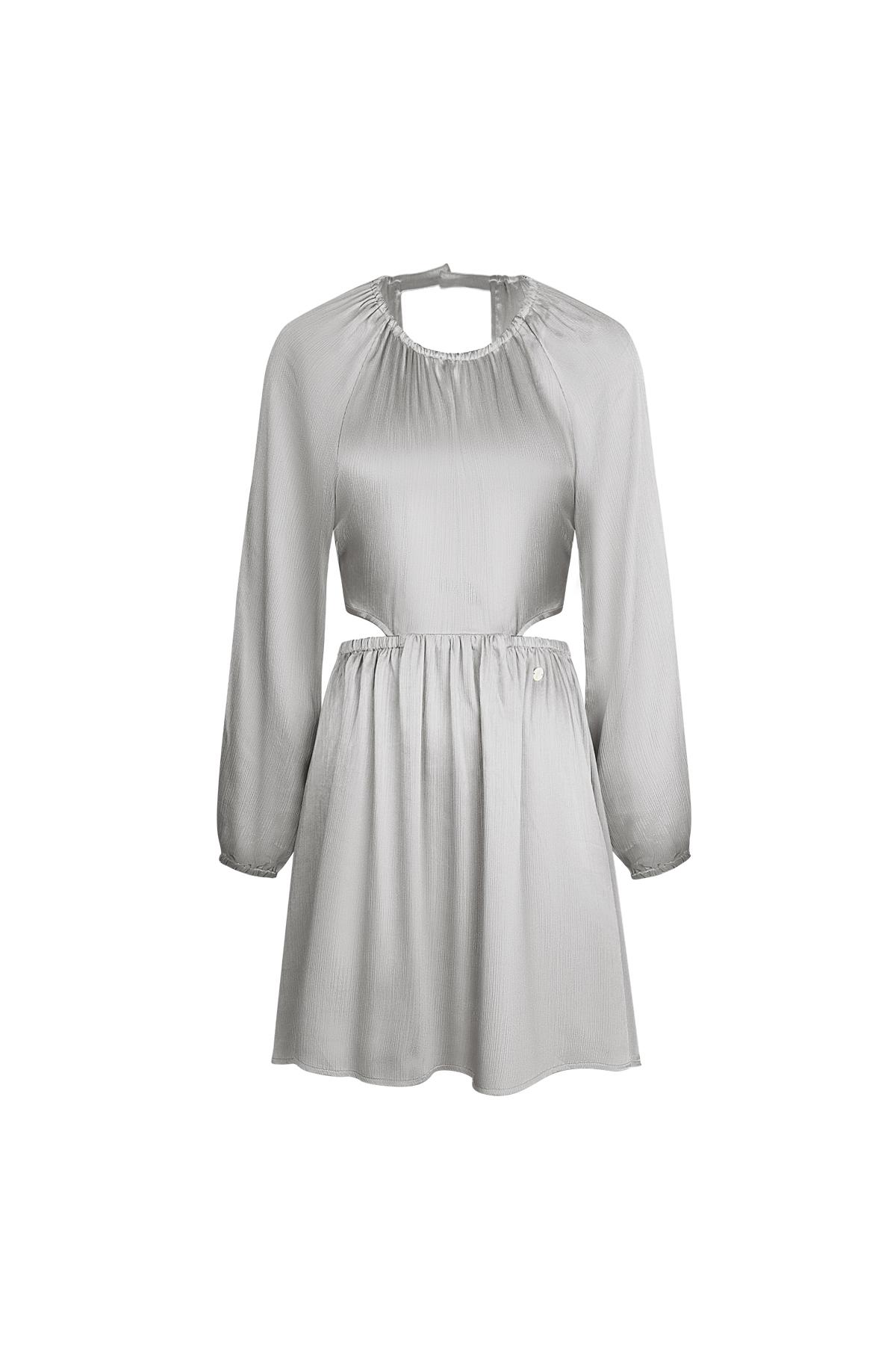 Dress with open back Grey S 2