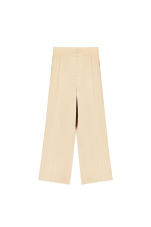 Pantalon glimmende stof Crème S h5 