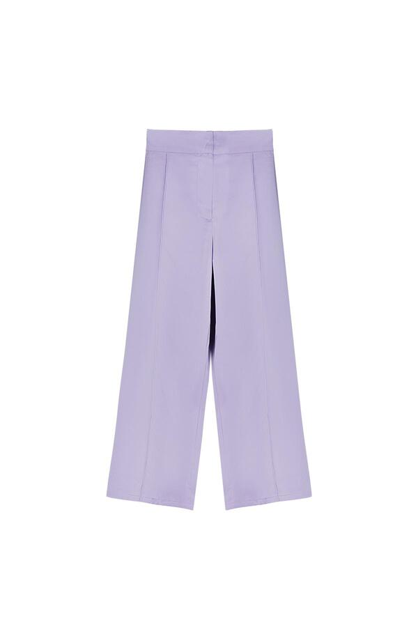 Pants shiny fabric Purple L