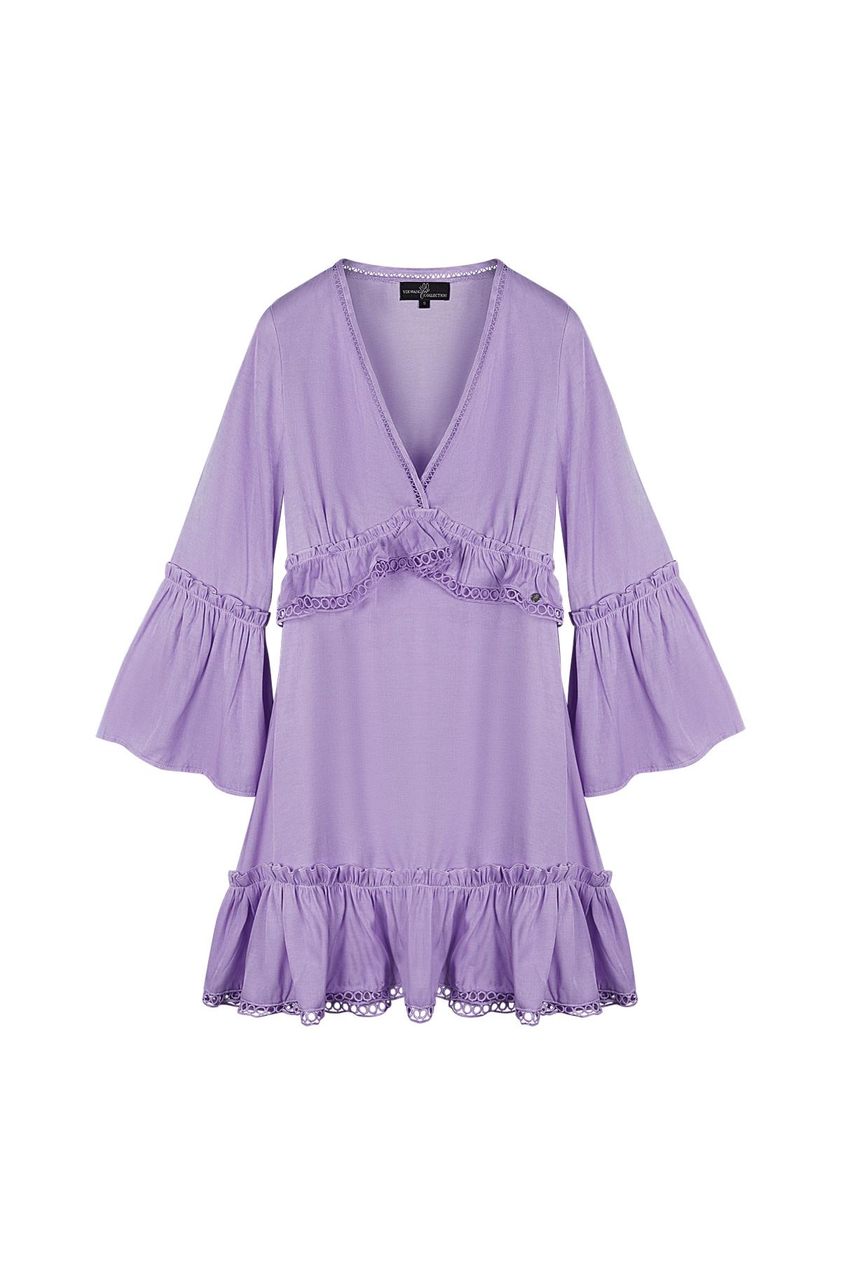 Dress with ruffles Lilac S 2