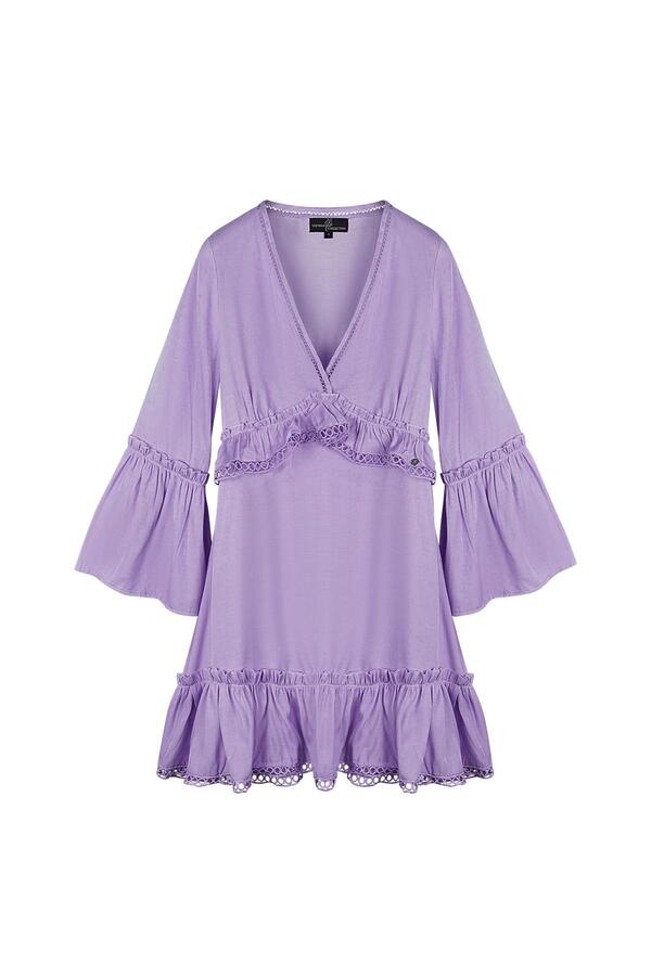 Dress with ruffles Lilac L