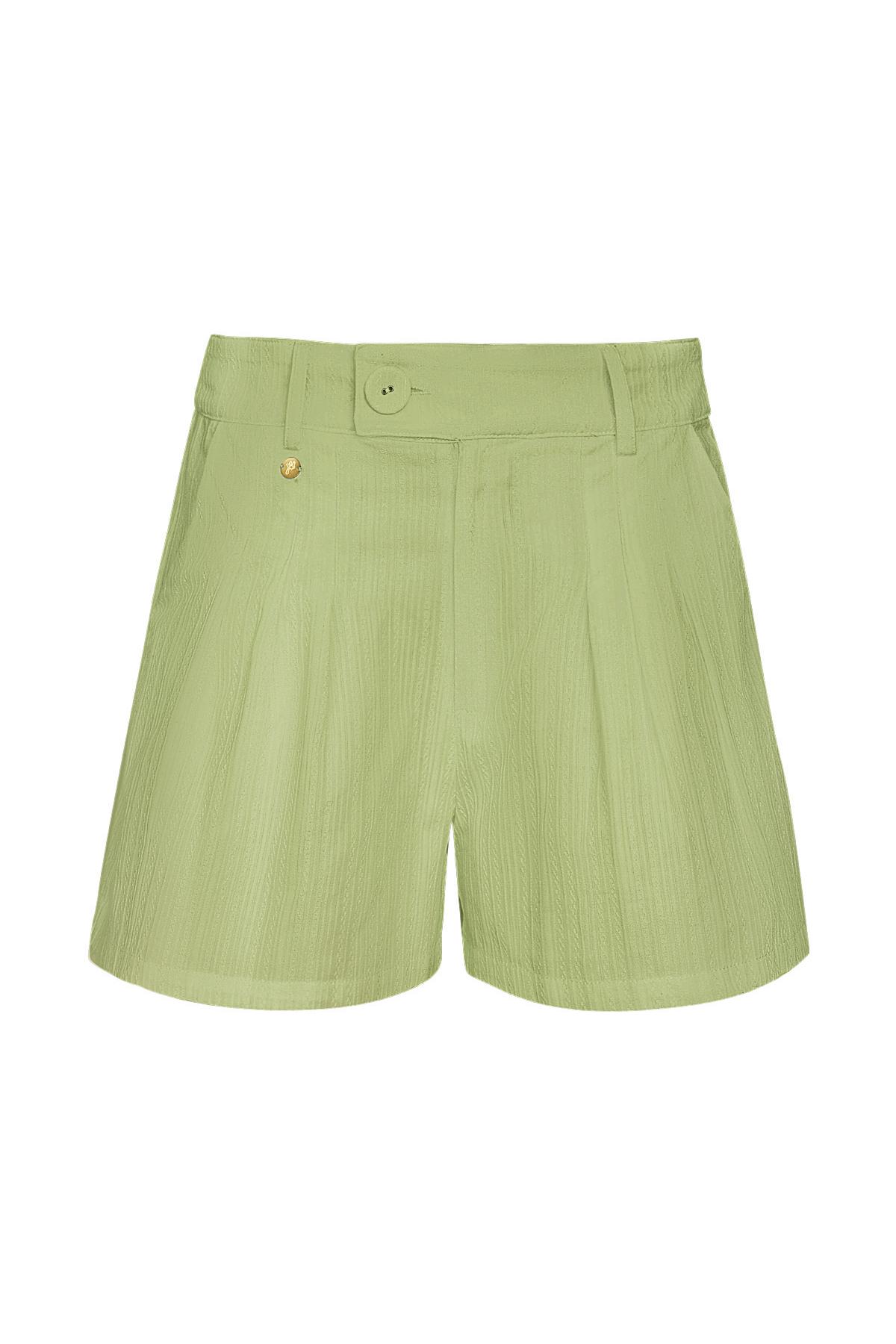 Shorts mit Knopfdetail - grün M h5 