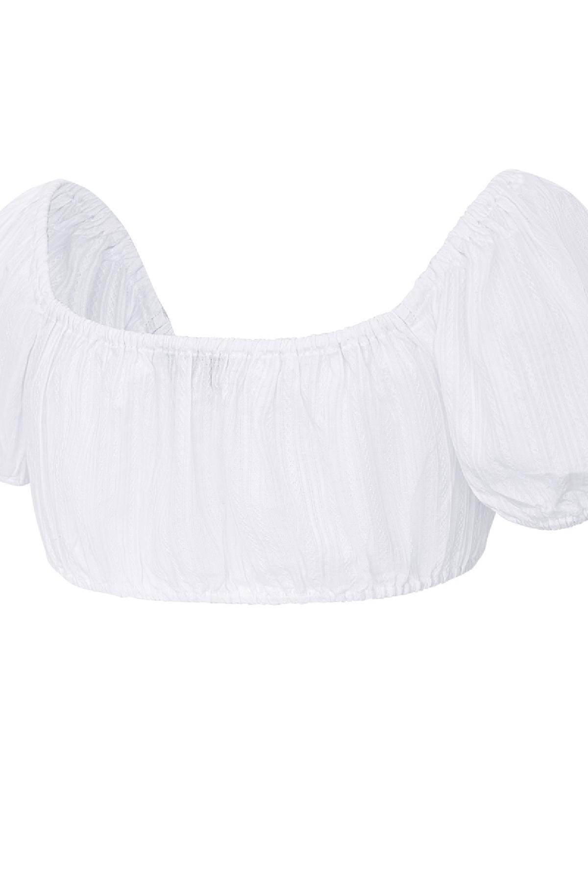 Crop top knotted White S h5 Picture6