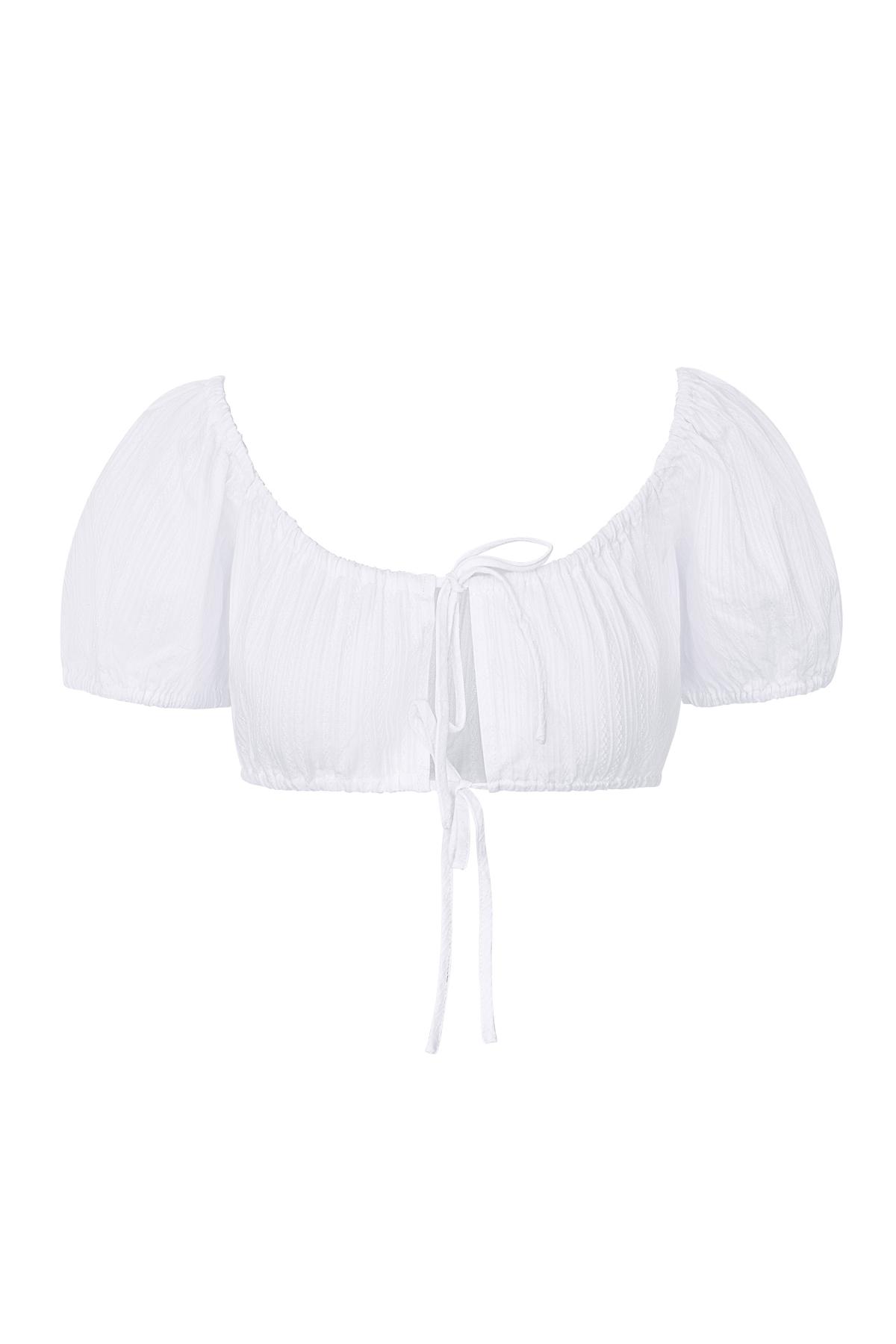 Crop top knotted White L 2