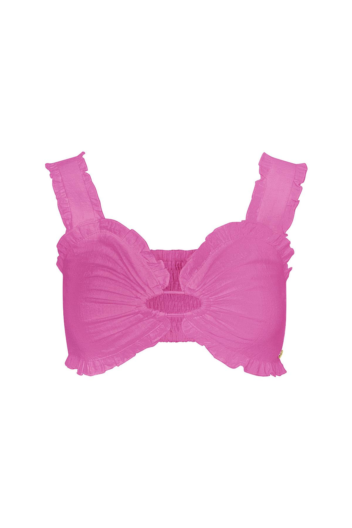 Crop top cut out - pink S
