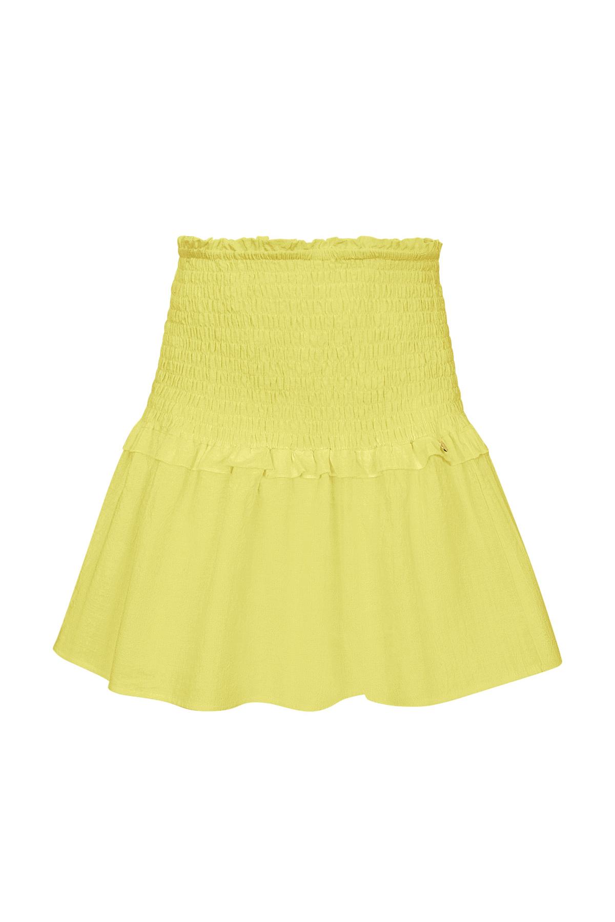 Detalle falda evasé - amarillo M