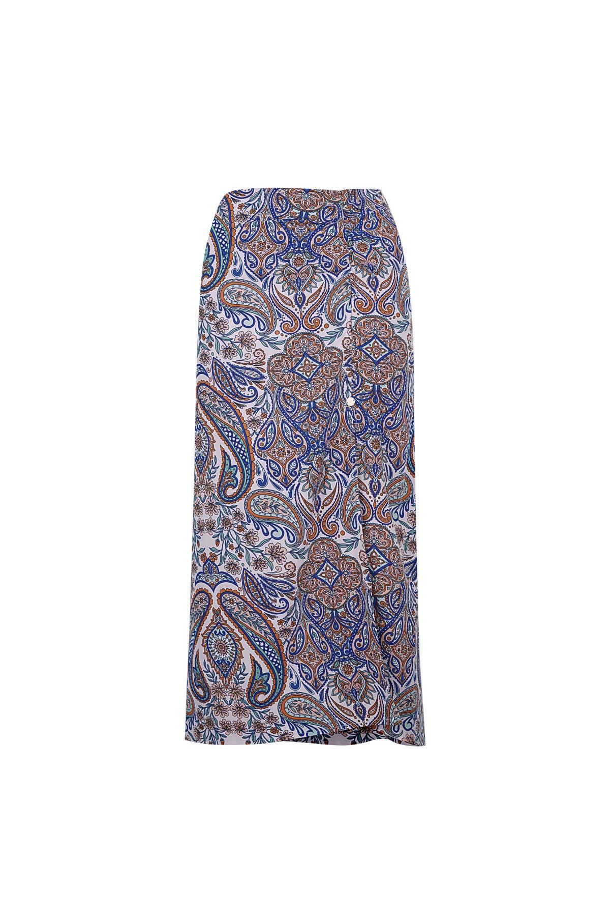 Maxi skirt blue/white Multi S 2