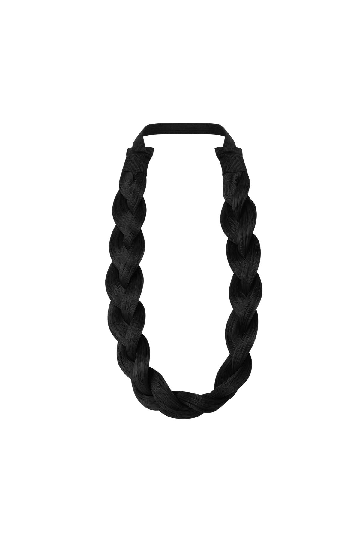 Hair braid Black Polyester h5 