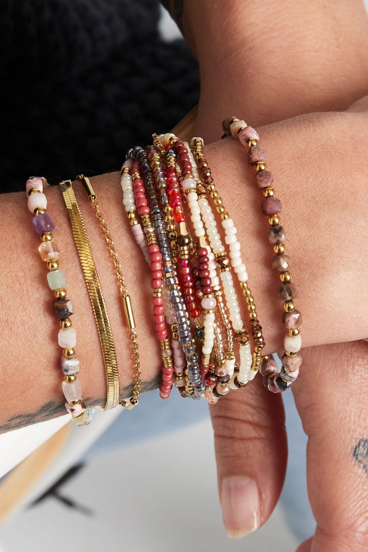 Armband Gold mit Steinen