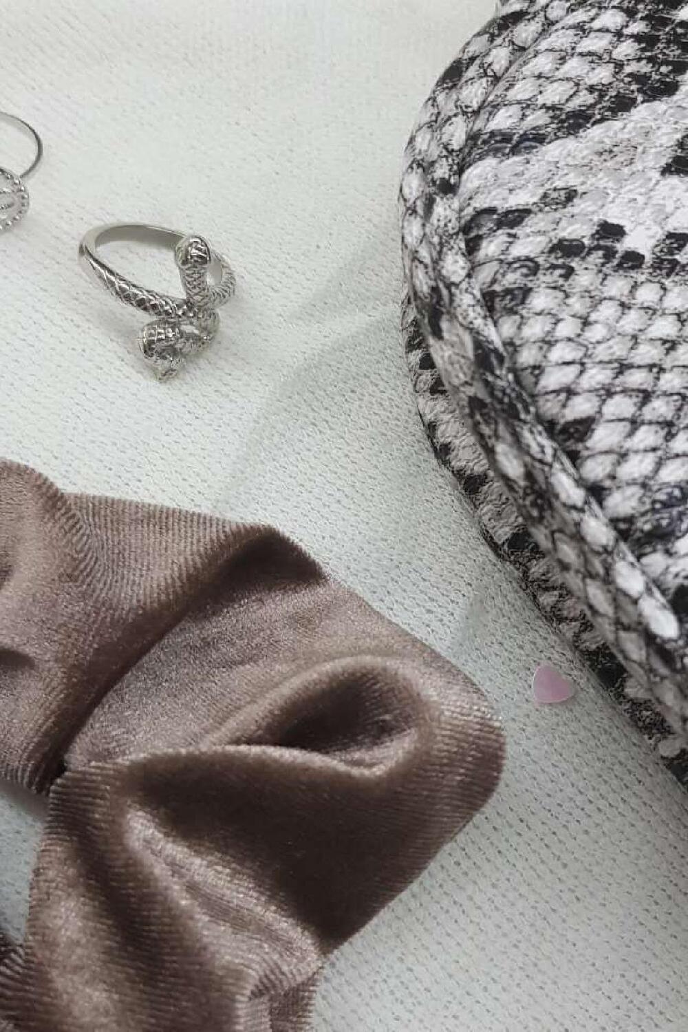 Scrunchie Sweet Velvet Violet Polyester h5Image6