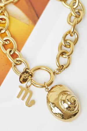 Charm Zodiac Scorpio Gold Stainless Steel h5 Picture3