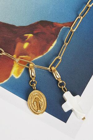 DIY Clasp Charm Holy Coin Oro Acero inoxidable h5 Imagen2