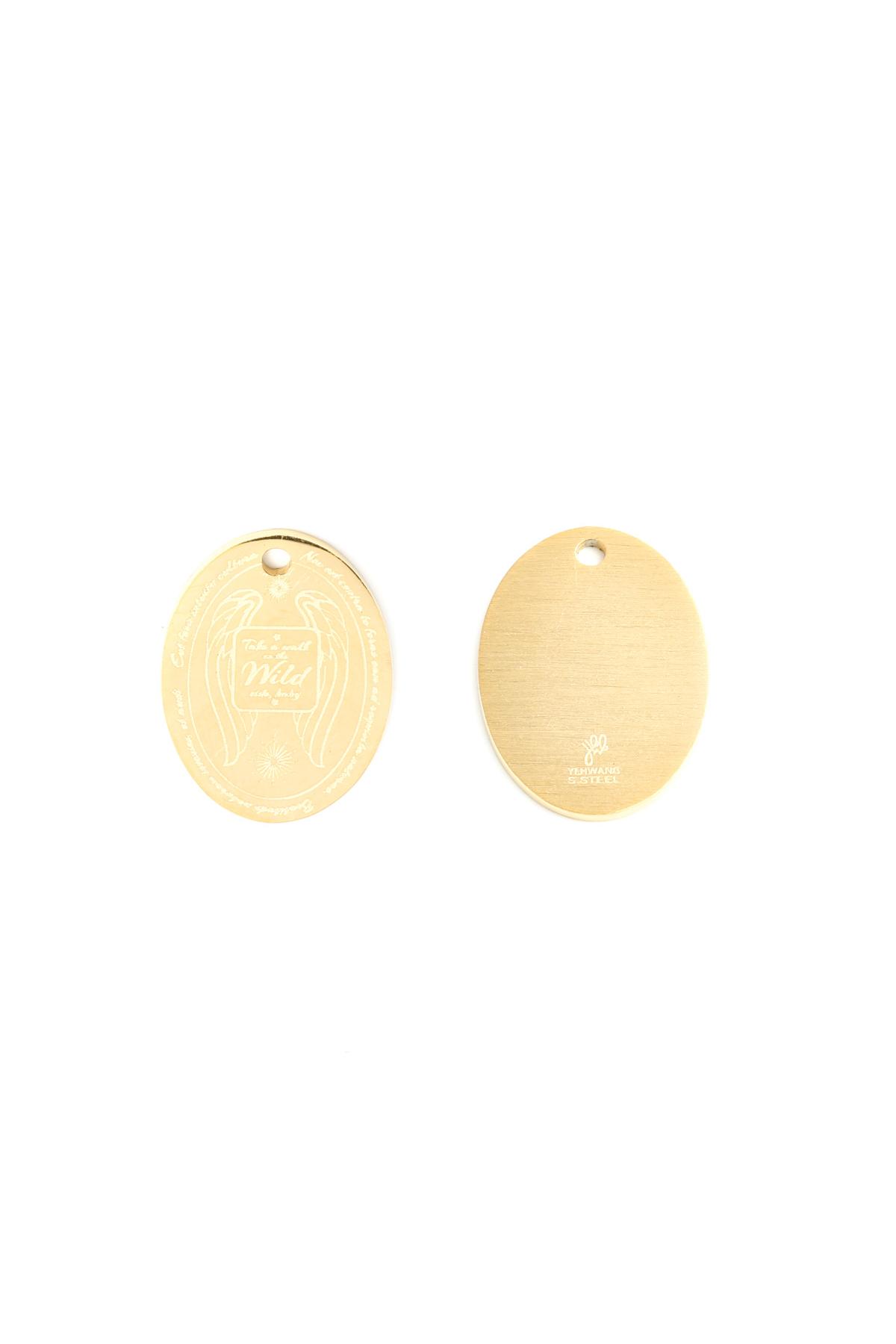Charme Wings Gold Edelstahl 