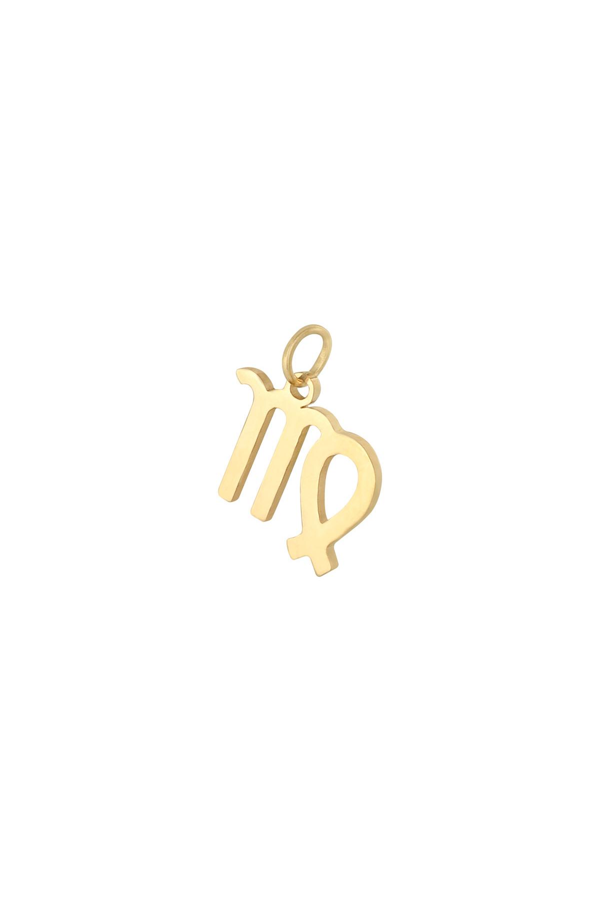 Gold / Charm Zodiac Virgo Gold Stainless Steel Picture17