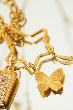 Stainless steel DIY charm butterfly Gold h5 Picture2