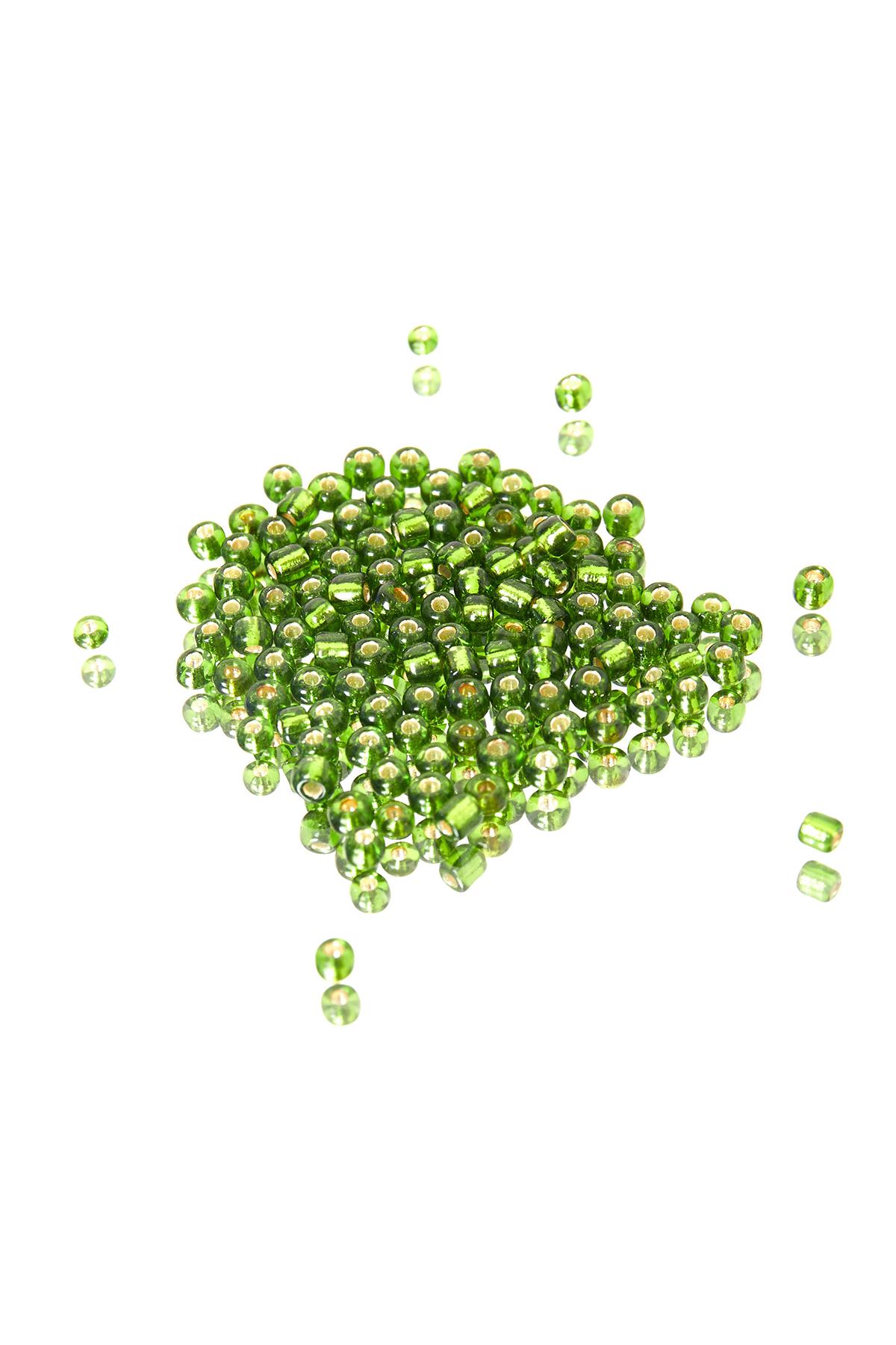 DIY Beads Coloured - 3.5MM Green Glass