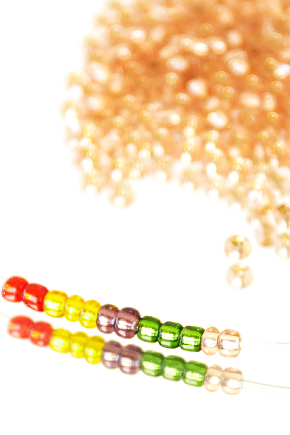 DIY Beads Coloured - 3.5MM Green Glass Picture2