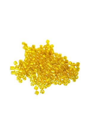 Perline fai da te colorate - 3,5 mm Yellow Glass h5 