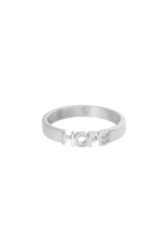 Ring Hope Silver Stainless Steel 17 