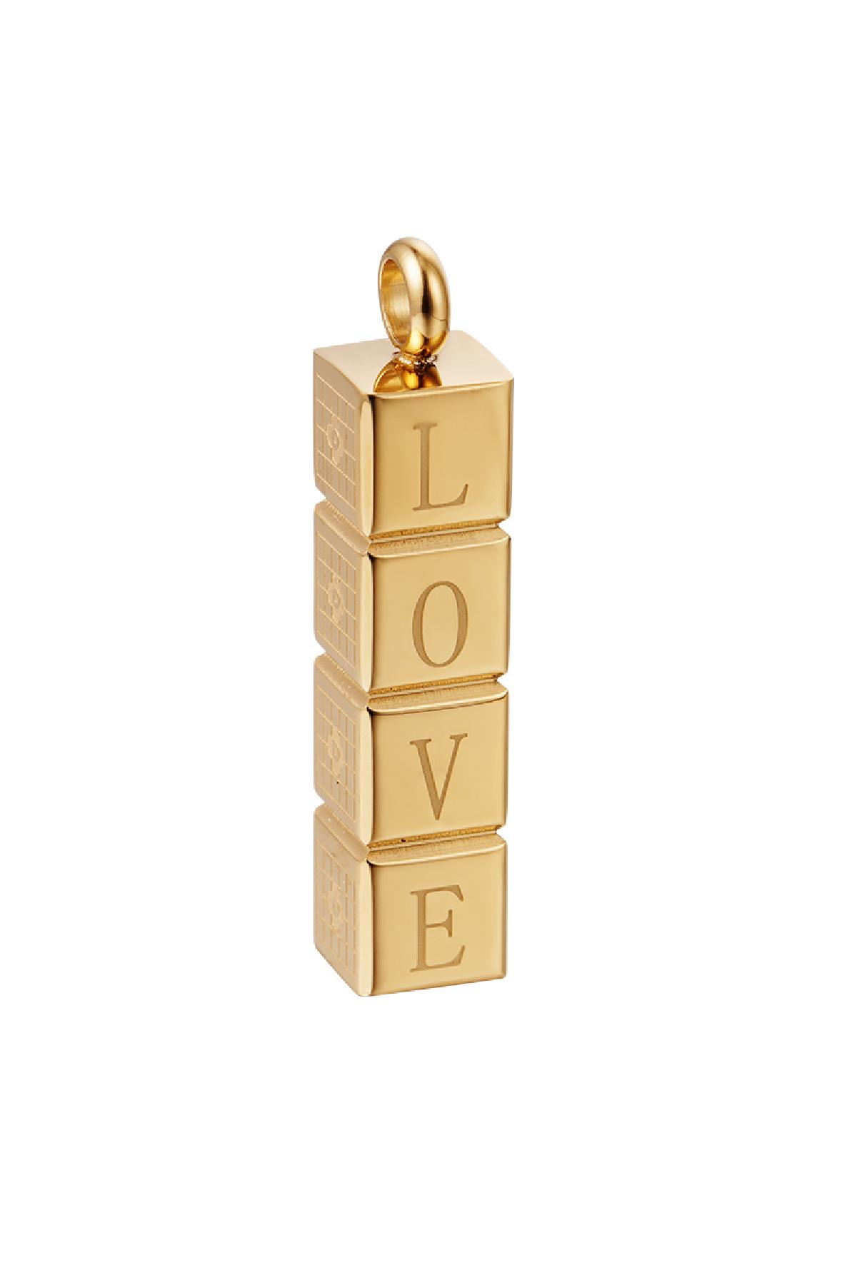 Edelstahl Charm Kuss