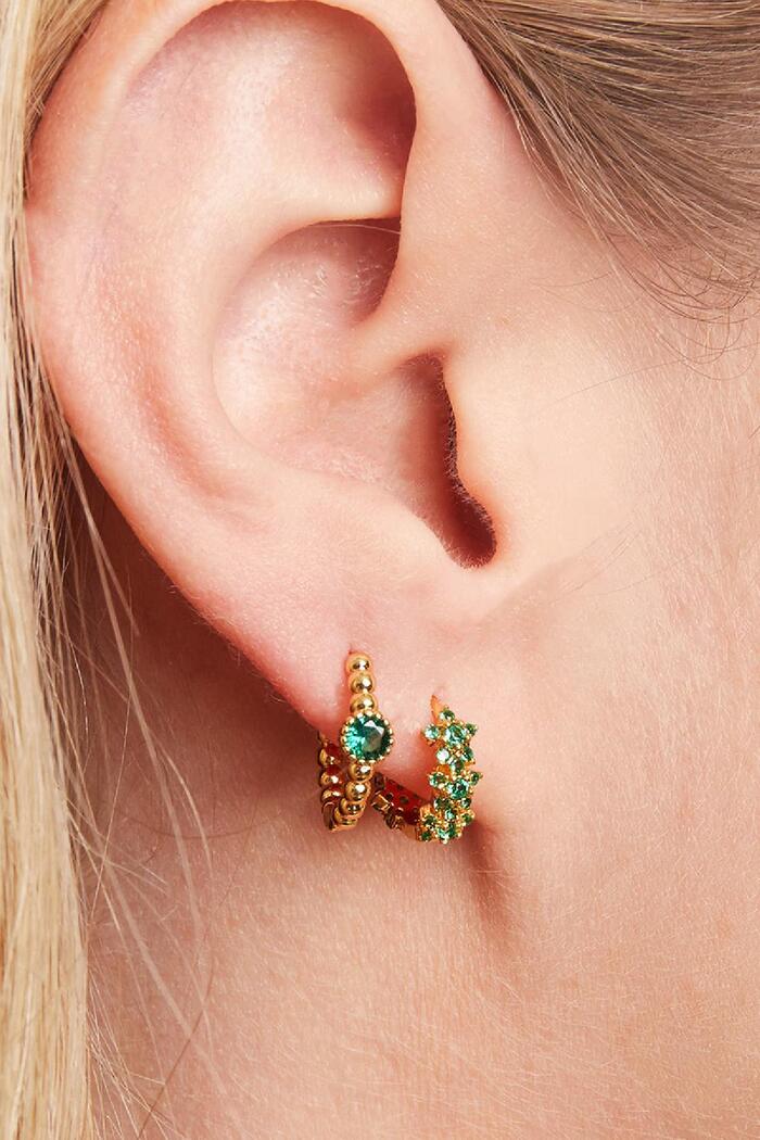 Earrings Monarch Green Copper Immagine2