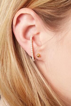 Earcuff Piercing Pearls Gold Copper h5 Picture2