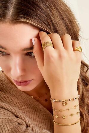 Bracciale con figure Gold Stainless Steel h5 Immagine2