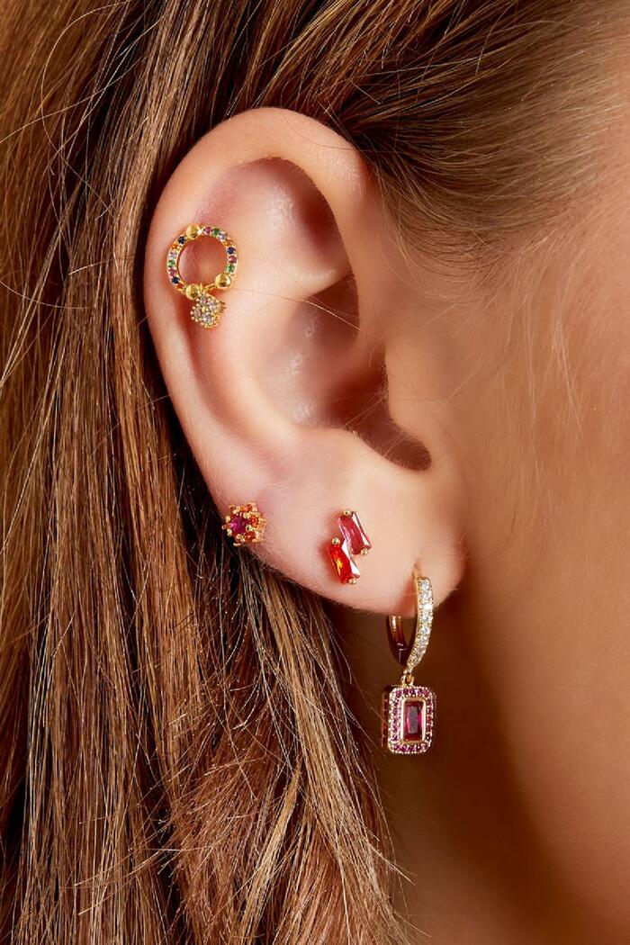 Piercing flower - Sparkle collection Fuchsia Copper Picture4