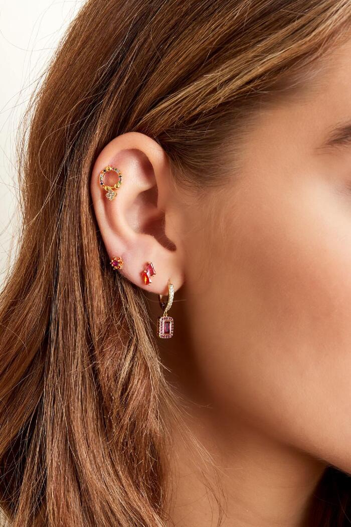 Piercing flower - Sparkle collection Fuchsia Copper Picture5
