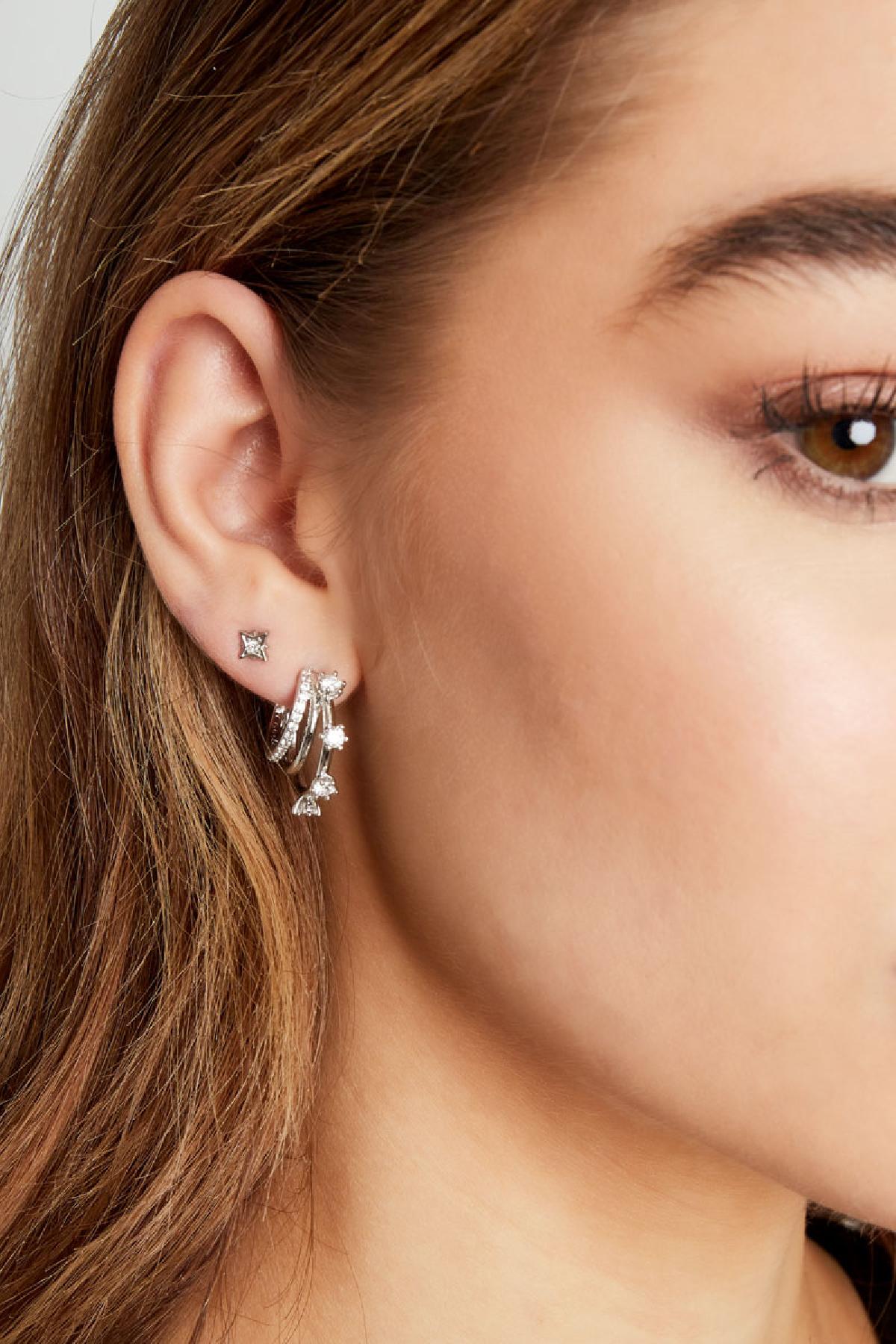 Ohrstecker Stern mit Strass