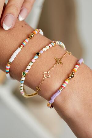 Bracciale con charms Gold Stainless Steel h5 Immagine2