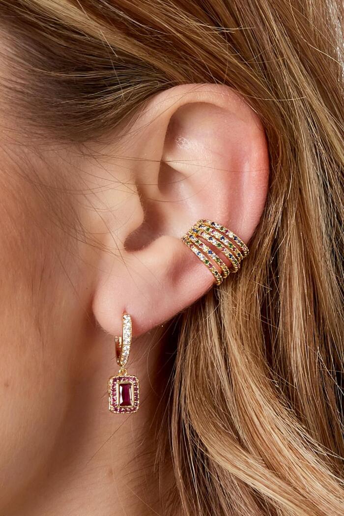 Diamantes de imitación del manguito del oído Oro Cobre Imagen3