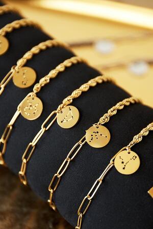 Impostare i segni zodiacali dei braccialetti Gold Stainless Steel h5 Immagine2