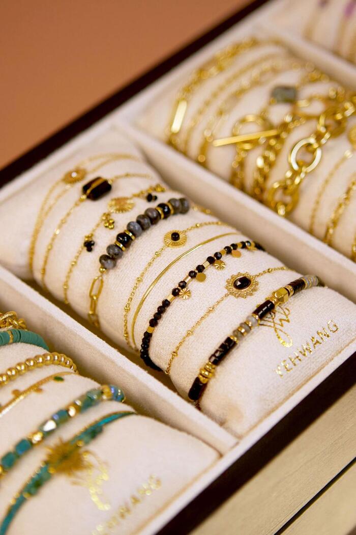 Set di gioielli con display per braccialetti Gold Stainless Steel Immagine2