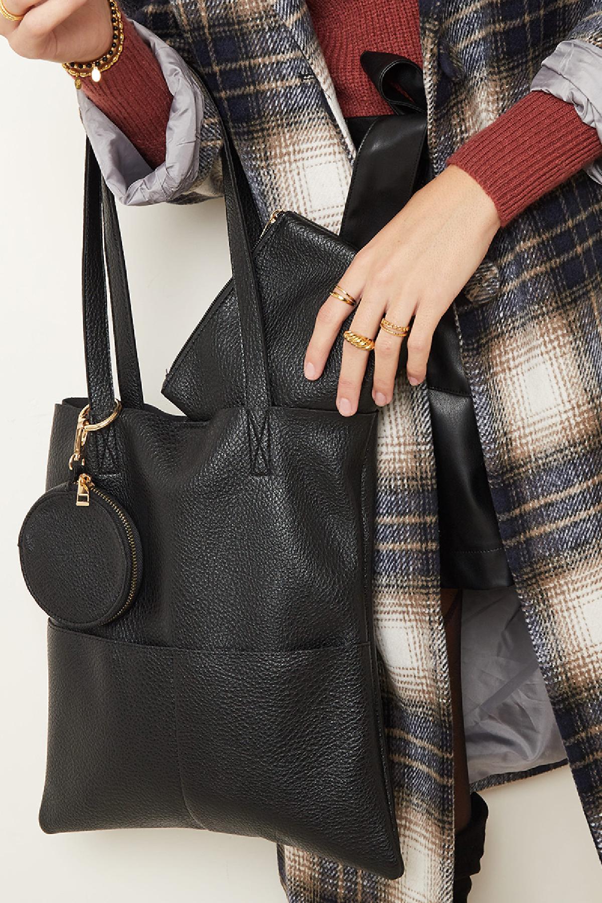 Melrose and market new arrivals vivian leather tote bag