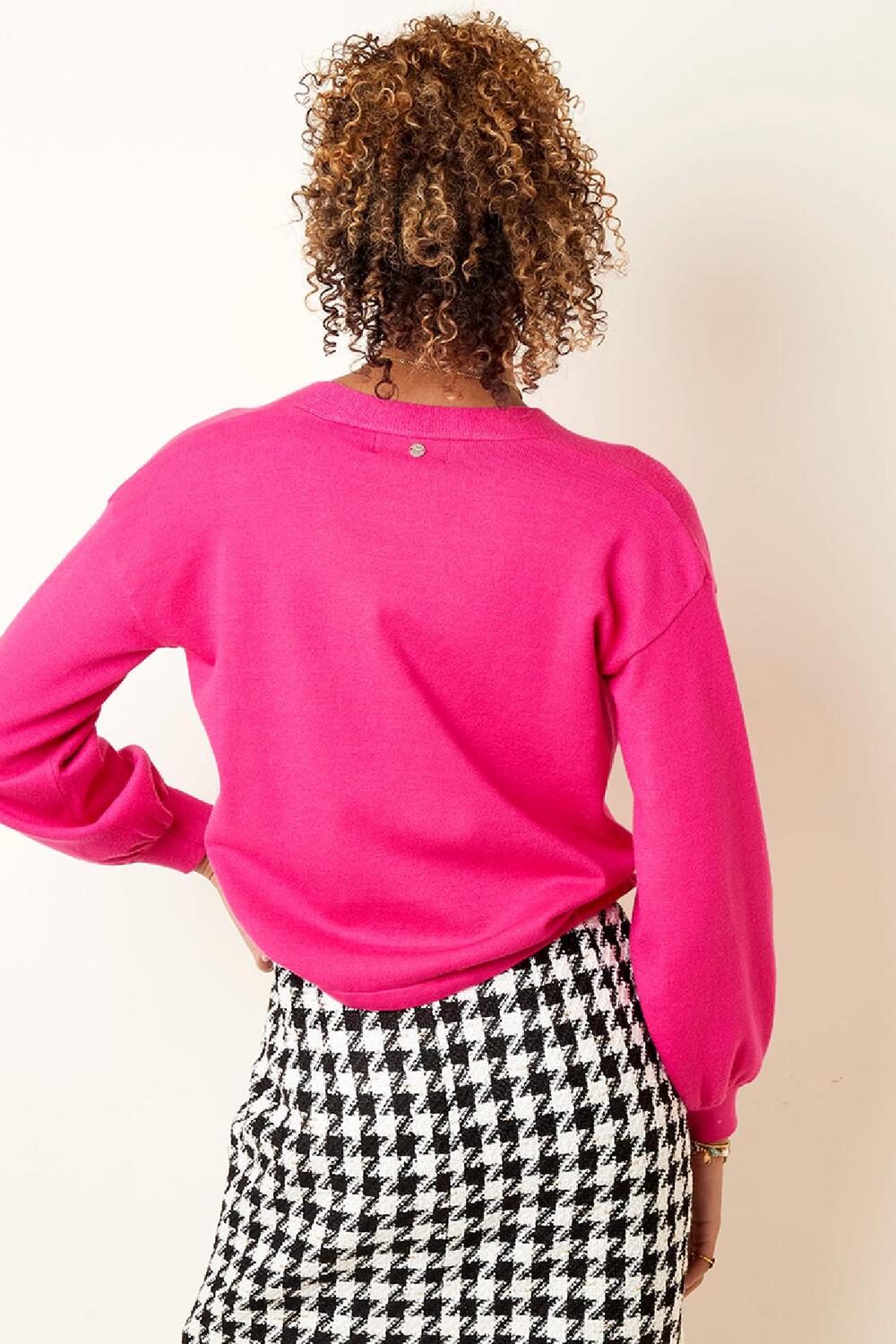 Verkürzte, kastige Strickjacke Schwarz M h5Bild5