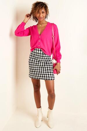 Verkürzte, kastige Strickjacke Schwarz M h5 Bild4