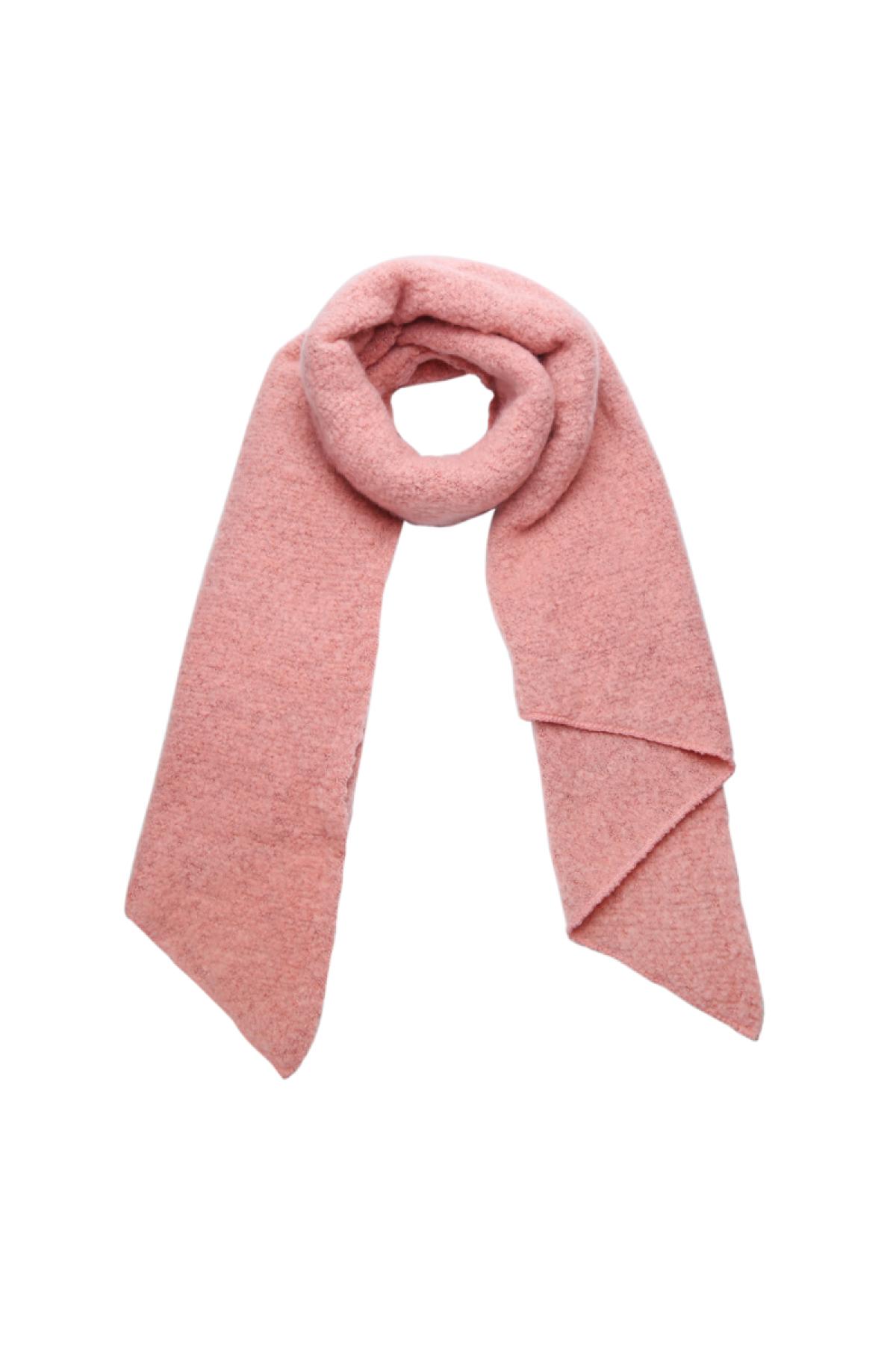 Soft winter scarf coral Polyester