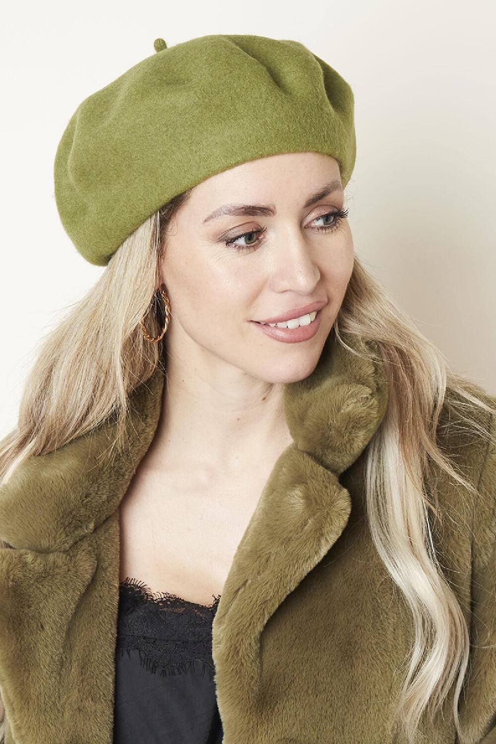 Baret Madame 2.0 Groen Wol h5Afbeelding2