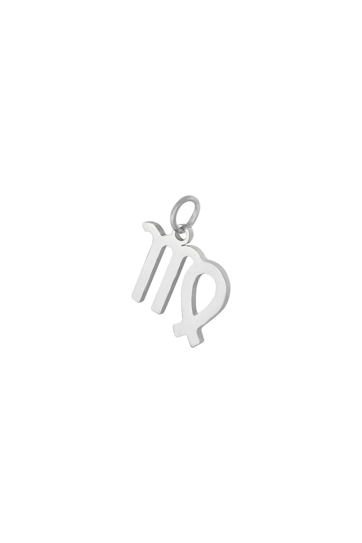 Silver / Charm Zodiac Virgo Silver Stainless Steel Picture18