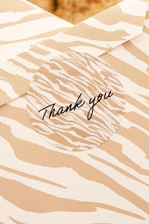 Stickers Thank you animal Beige Paper h5 Picture2
